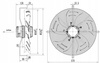 Axialer Saugventilator 500 mm YWF-4E-500S