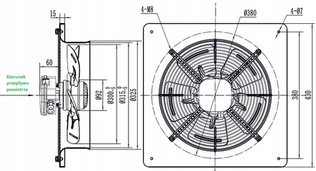Abluftventilator 300mm