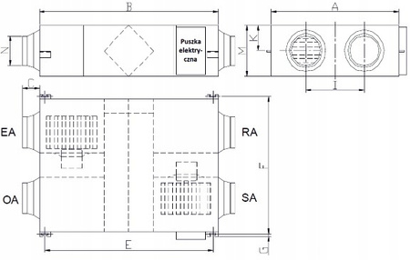 Lüftungsgerät mit Wärmerückgewinnung 1000 m3/h - Reventon Inspiro BASIC
