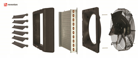 Reventon HC50-3S 65,8kW Wasser-Lufterhitzer