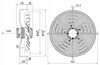 Axialer Saugventilator 550 YWF4E-550S