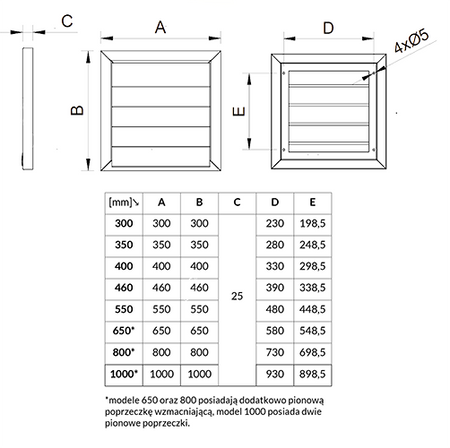  GS1000 Lüftungsgitter