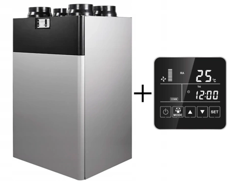  Lüftungsgerät mit Wärmerückgewinnung 350 m3/h - Reventon VERTIC 350