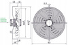 Axialer Druckventilator. 550 mm YWF4E-550B
